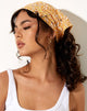 Bandana en fleur de jardin jaune