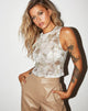 Image de Barika Top in Mesh Sage Smoke