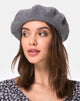 Image du béret en laine gris