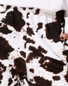 Peau de vache Marron/Blanc