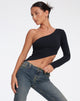 Image de Baylee Crop Top en Lycra Noir