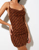 Image de la mini robe Becky en marron Angel Energy Flock