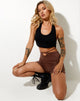 Image de Ben Hot Pant en Lycra Deep Mahogany