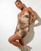 Image de Benna Bodycon Dress in Tiger Brown
