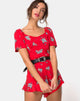 Image de la combinaison Bersho en Soi Rose Red