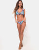Image de la culotte de bikini Bev en floral illuminé
