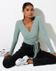 Image de Bianca Wrap Top in Rib Olive