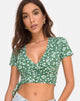 Image de Bilen Top in Floral Field Green