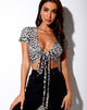 Image de Bilen Crop Top in Cheetah