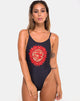 Image de Blaze Swimsuit in Chinese Fire Dragon (Maillot de bain Blaze en dragon de feu chinois)