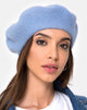 Image du béret en laine bleu