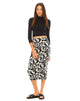 Image de Motel Bobby Midi Skirt in Geo Pop Black and White