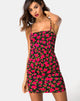 Image de Boco Bodycon Dress in Red Bloom