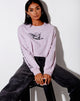 Image de Boli Crop Tee en Violet Angelo Angel Energy