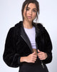 Image de Bomb Hoody in Fur Zip Black