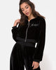 Image de Bomb Hoodie en noir avec Angel Diamante Hot Fix