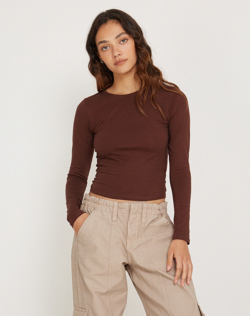 Top à manches longues Bonja Seal Brown