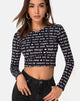 Image de Bonnie Crop Top in Black Love At First Swipe