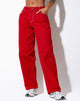 image de Athene Trouser in Racing Red White Stitch