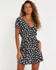 IMAGE DE Mini robe Calliope en Grunge Daisy noir