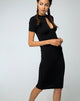 Image of Callow Bodycon Dress in Black
