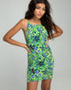 Image de Canna Bodycon Dress in Fluro Flower Citrus