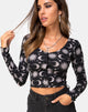 Image de Carla Crop Top in Moonlight Black