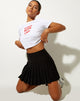 Image de Cason Mini Pleat Skirt in Black