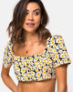 Image de Cavazza Crop Top in Delightful Daisy