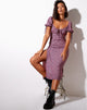 Image de Cello Midi Dress in Floral Fun Pink