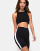 Image de Cirst Short en noir avec rayures blanches