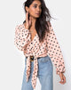 Image de Citra Top in New Polka Nude Black