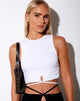 Image de Clias Vest Top in Rib White