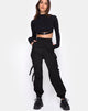 Image de Clive Cargo Trouser in Black Buckle
