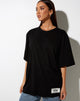 Image de Cocoon Tee in Black Angelo Label Embro