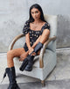 Image de Varie Mini Dress in Rose Garden Black