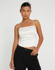 Image de Cosey Top en satin ivoire
