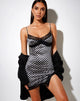 Image de Coti Bodycon Dress in Diagonal Dogtooth