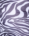 Wavey Zebra noir et blanc avec dentelle
