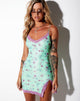 Image de Coti Bodycon Dress in Mesh Bloom Lime