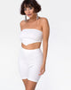 Image de Bike Short in Mini Rib White