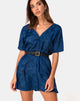 Image de la robe Crosena en satin rose Navy