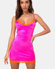 Image de la robe Cupidon en rose avec dentelle orange