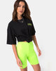 Image du short de vélo en vert fluo