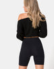 Image de Cycle Short Black No Angel Embroidery