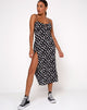 Image de Cypress Midi Dress in 90s Daisy Black and White