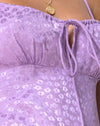Satin Ditsy Rose Lavande