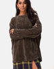 Image du pull-over pour papa en tricot kaki