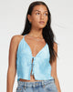 Image de Dama Crop Top in Blue