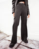 Image de Abba Cargo Trouser in Pinstripe Black